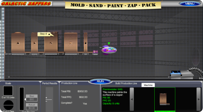 Galactic Zappers Title Screen